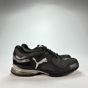 Puma Cell Riaze WN Black Gray Running Walking Shoes 191429 02 Women's Size 6